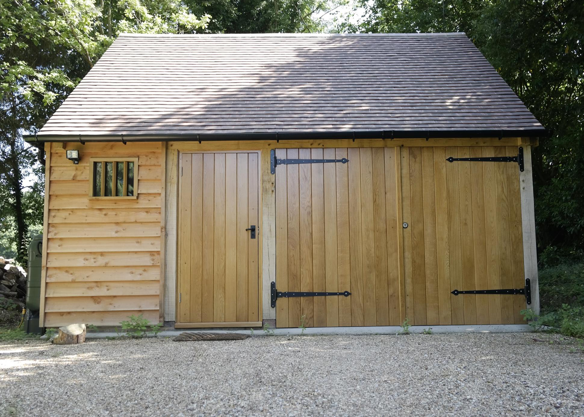 1 Bay Garage Front View