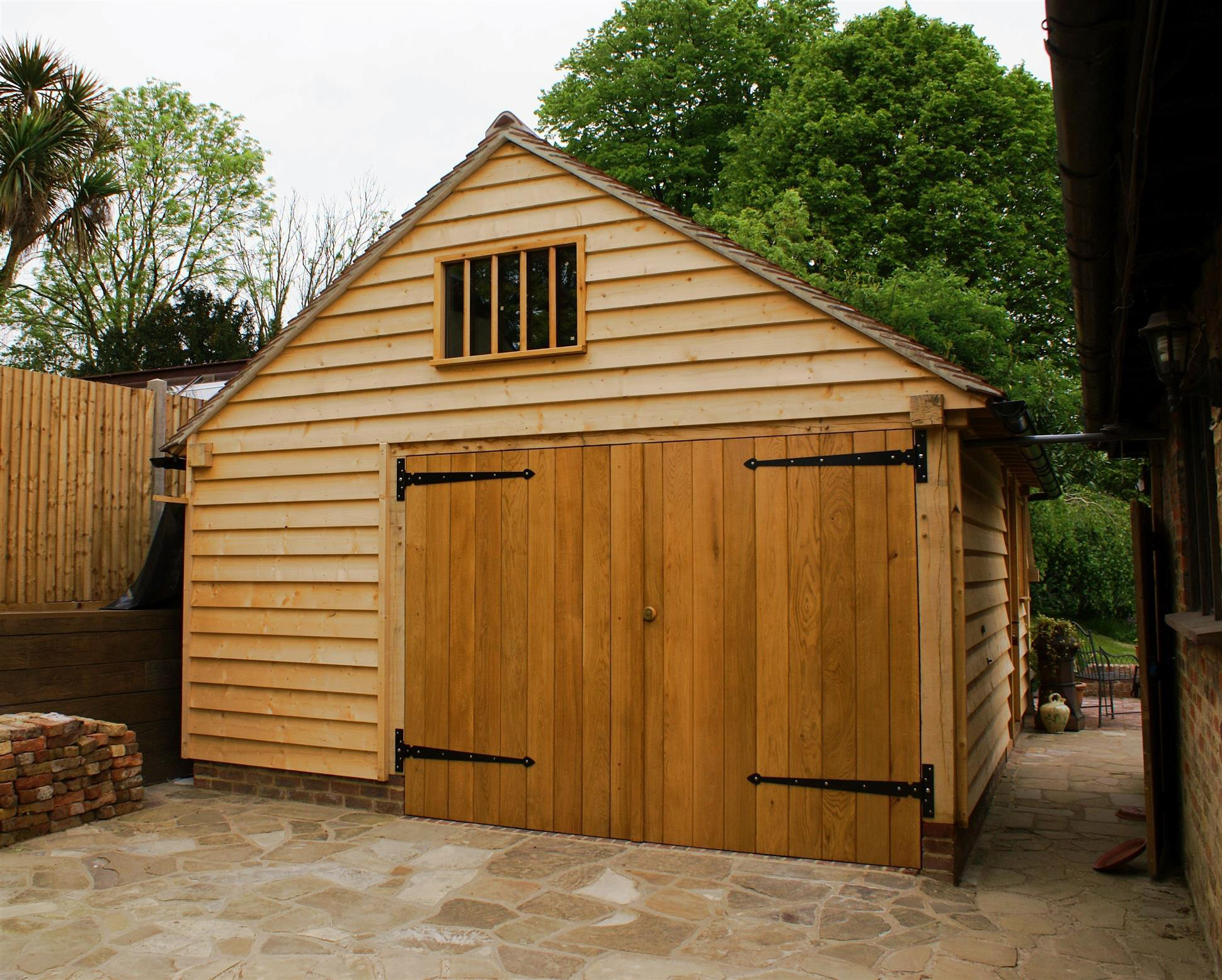 1 and a Half Bay Garage Oak Garage Doors - Surrey - South Croydon