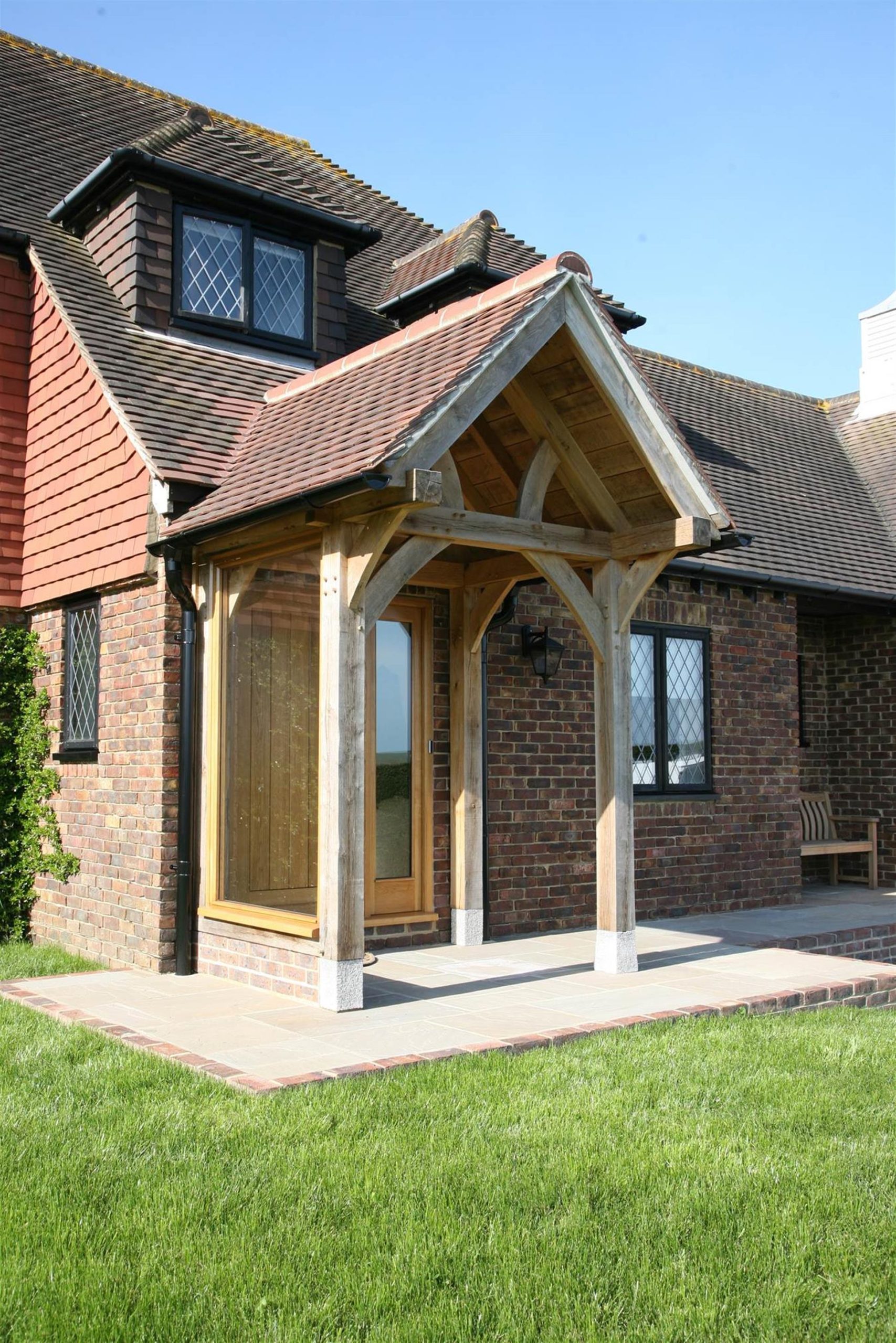 Oak Wind Barrier Porch Design and Build