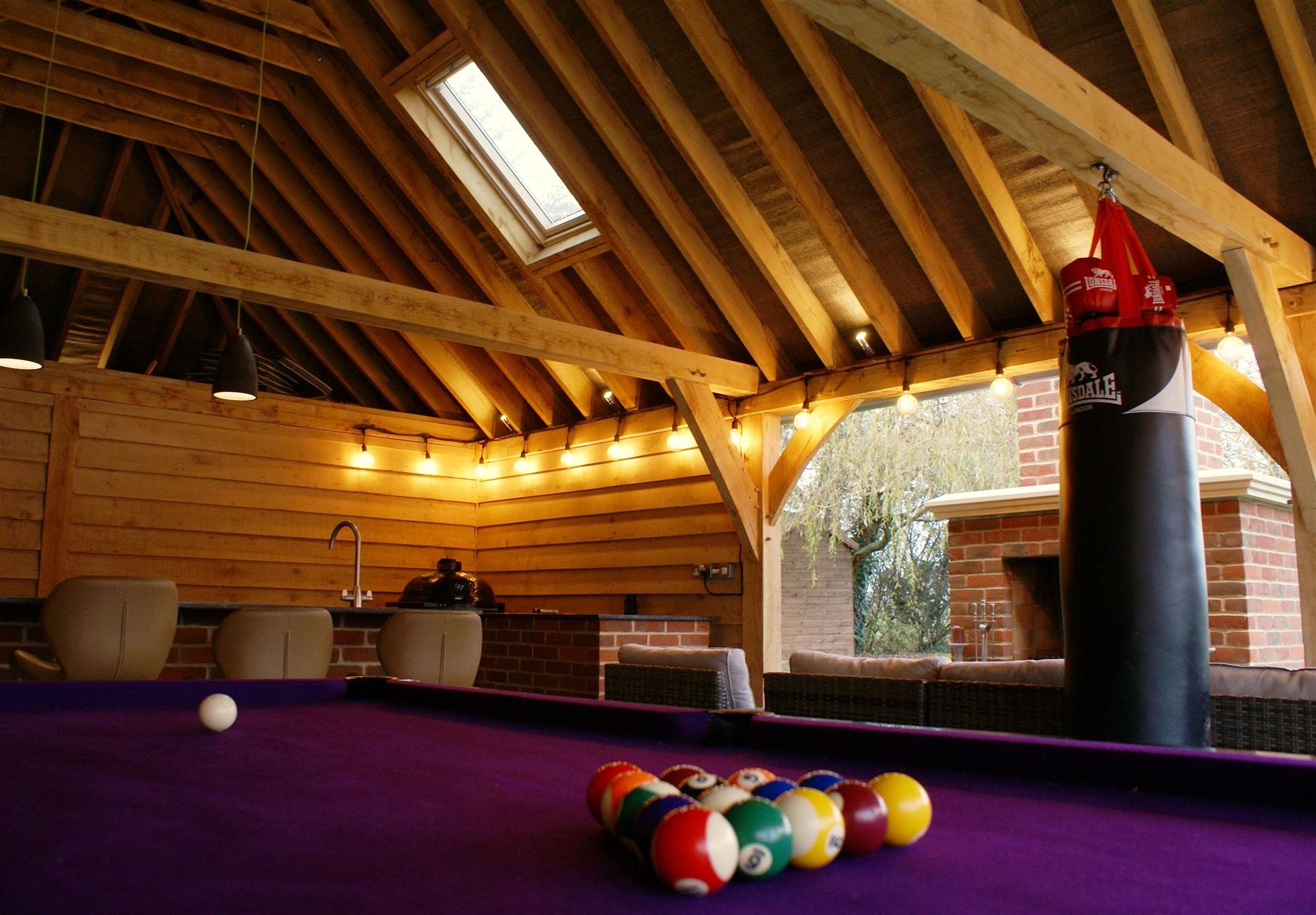 Photo of Pool Table in Garden Man Cave