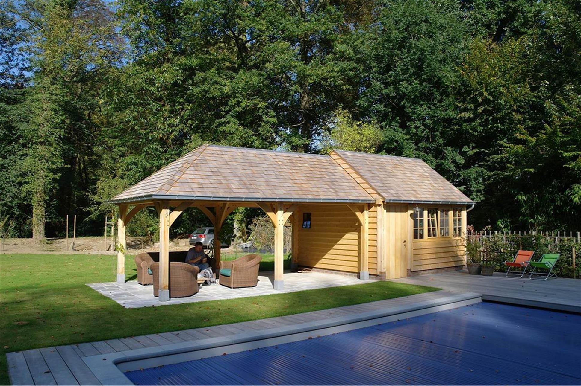 Pool House and Gazebo Combination Building